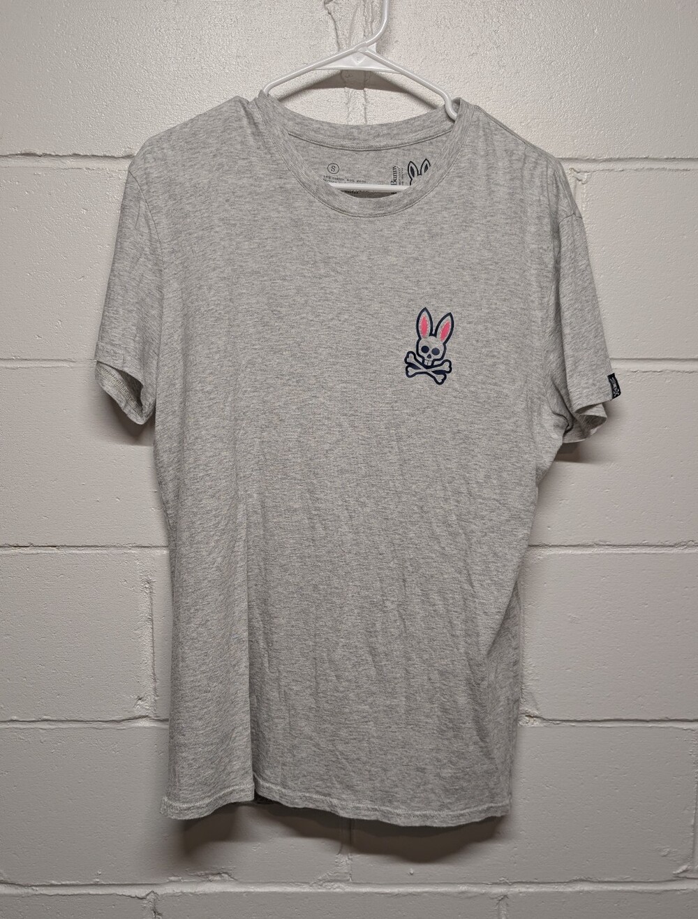 Psycho Bunny Men's Gray T-Shirt (Small)